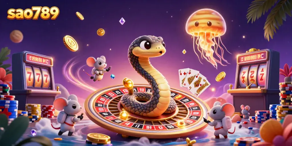 Engaging scene of astronauts betting on a cosmic roulette wheel at sao789, featuring golden coins and vibrant gaming elements.