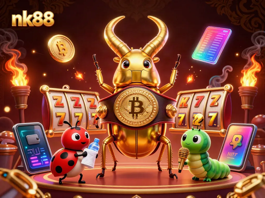 Experience the thrill of nk88 with dynamic gameplay featuring colorful slot elements and energetic characters.