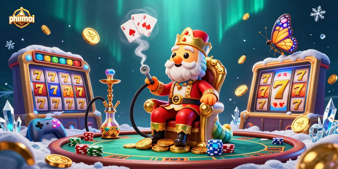 Experience phimmoi with a vibrant casino scene featuring an enchanting caterpillar master and dynamic slot elements.