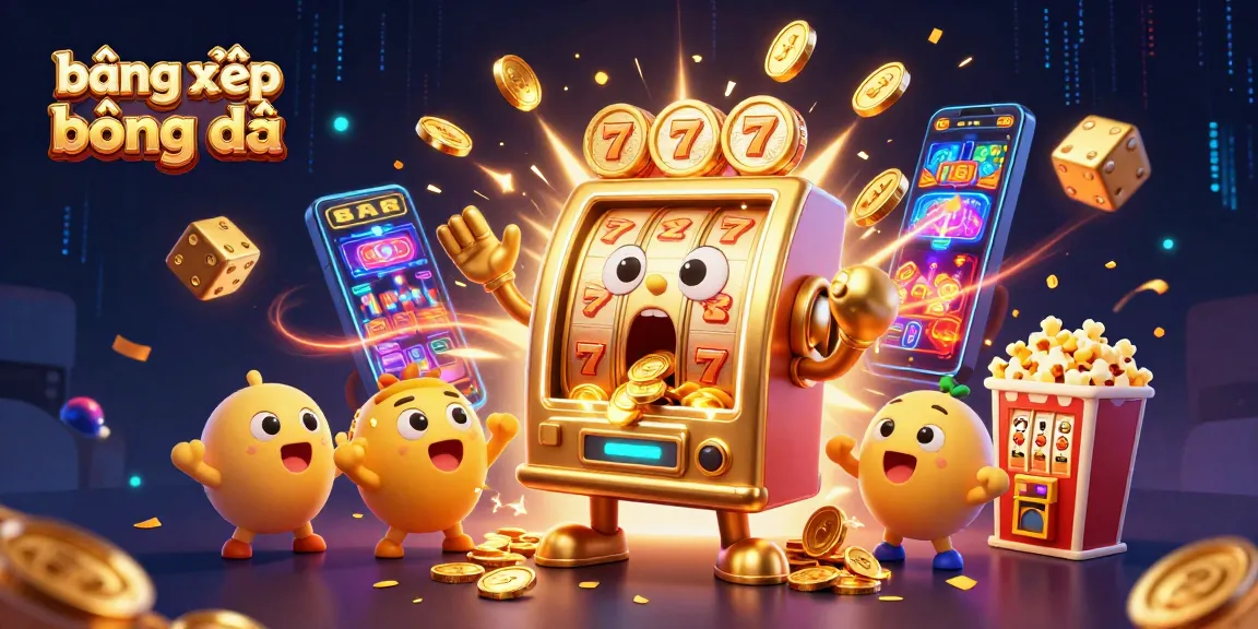 Join the excitement with bảng xếp hạng bóng đá as slot machines celebrate winning jackpots with golden coins!