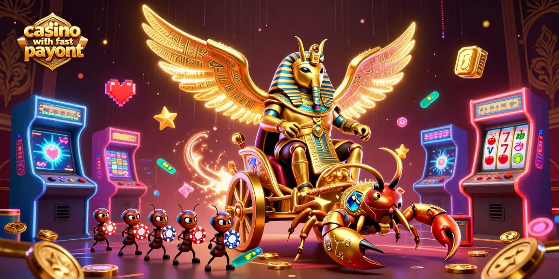 Experience the thrill of a casino with fast payout featuring epic 3D characters and gaming elements.